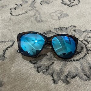 Quay About Last Night Blue Lens Tortoise Shell Sunglasses